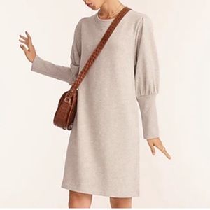 J.Crew blouson sleeve sweatshirt mini dress
